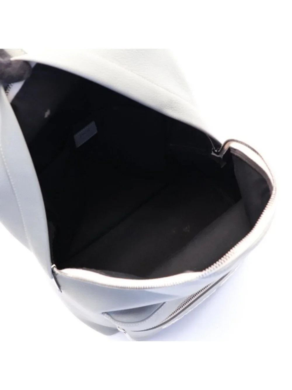 Dior Backpack Rider Gray White Leather